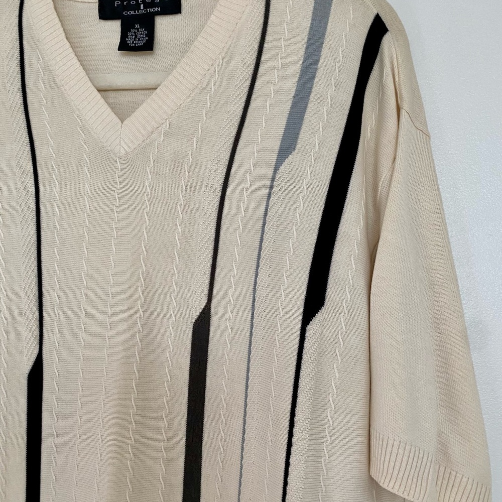 Protégé’ mens short sleeve shirt sweater.dress up dress down